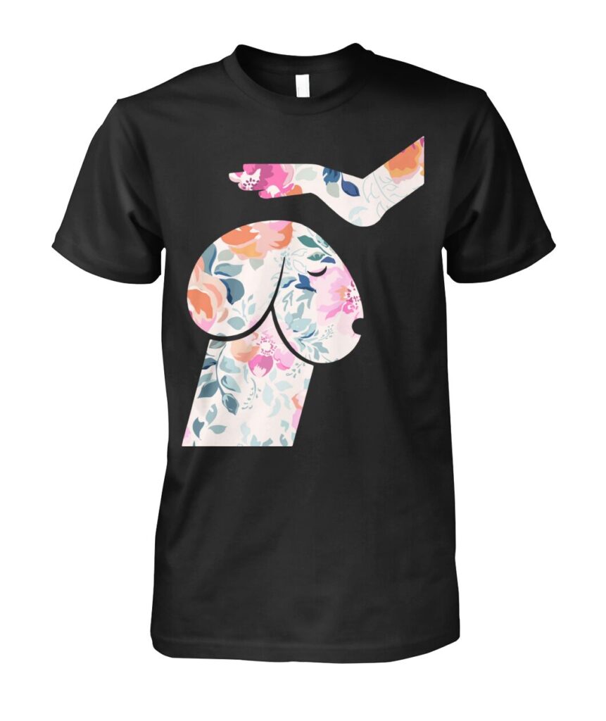 Dachshund Petting Hand Flower Dog T shirt